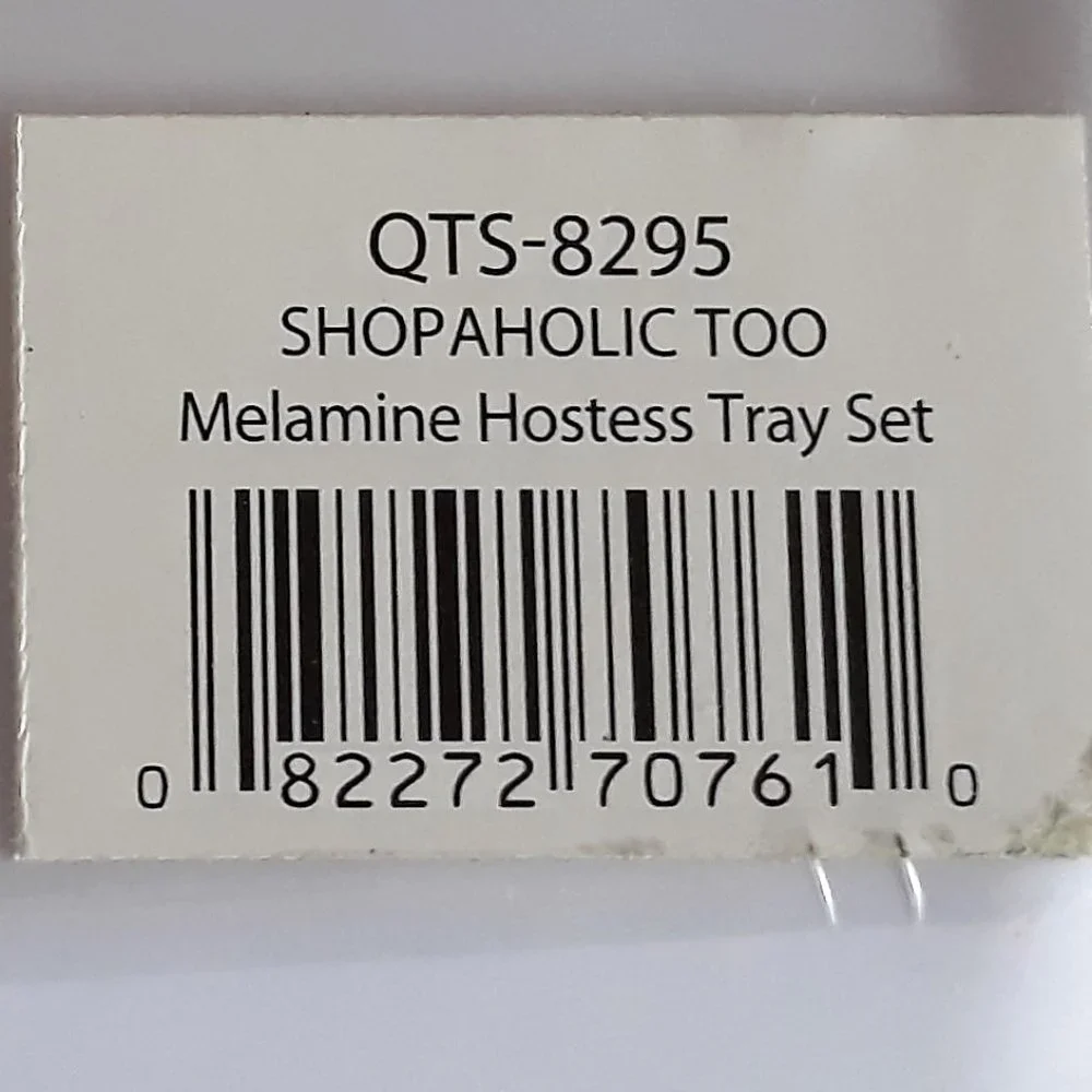 Lolita Shopaholic Too Melamine Hostess Tray Set